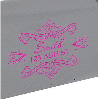 Décalcomanie murale personnalisable adresse de boîte aux lettres personnalisée