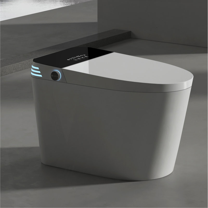 Toilette intelligente sans réservoir avec bidet intégré