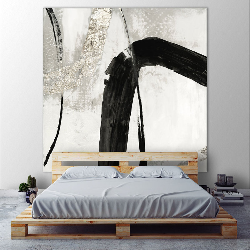 Reproduction d’art sur toile tendue « Black Ink II » par PI studio