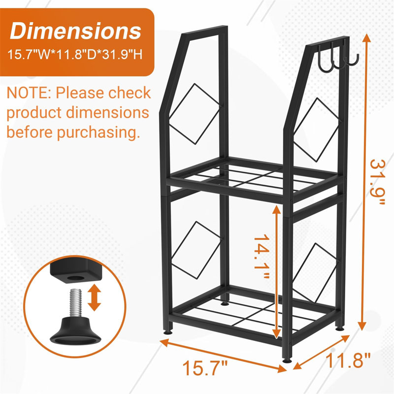 Analiha 39.9cm W Metal Log Rack