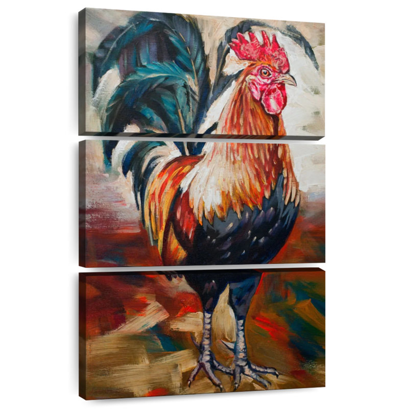 Brampt Solo Rooster, 32" H x 20" W