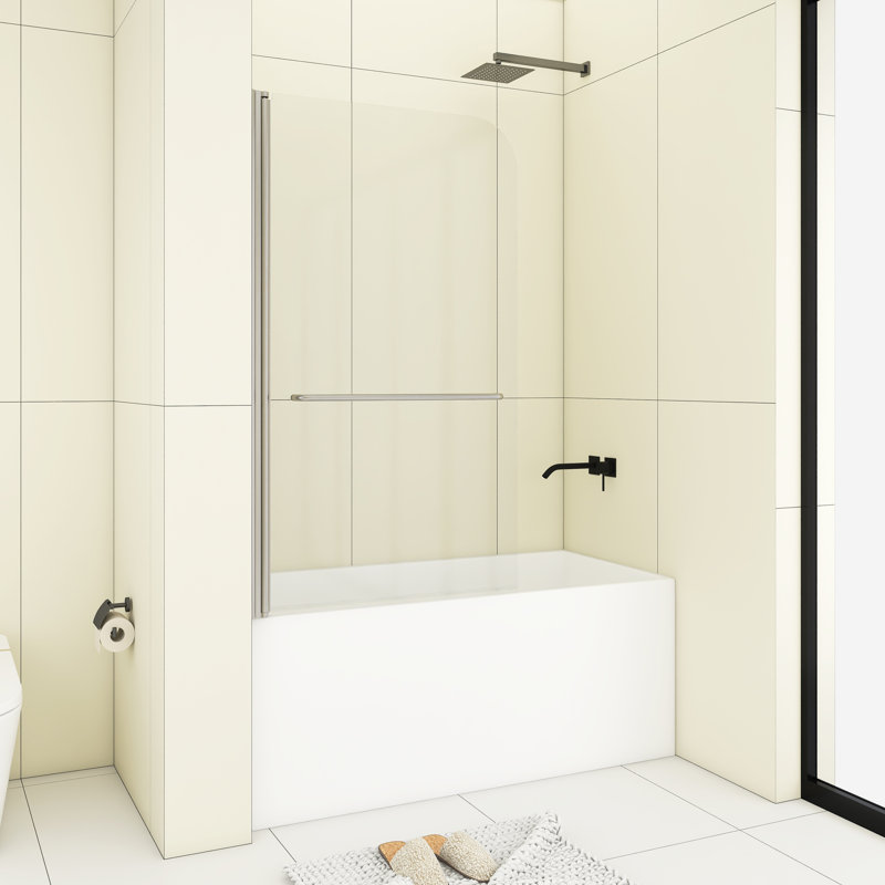 34" x 58" Pivot Tub Door, Chrome