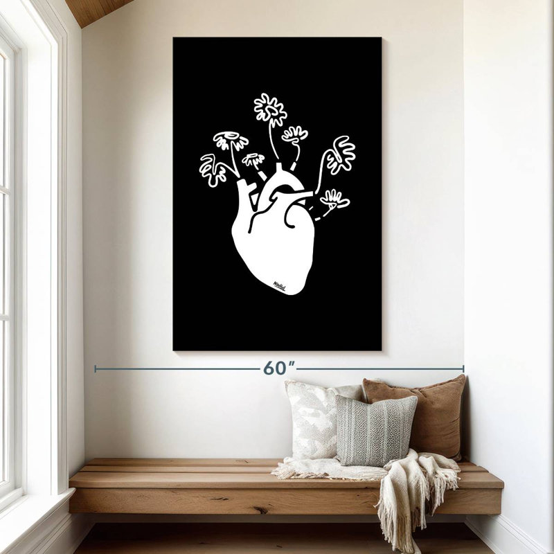 Hardie Blooming Heart, 51" H x 34" W