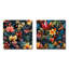 Taunton - Ensemble de 2 collages floraux et botaniques carrés-101861268-101861270