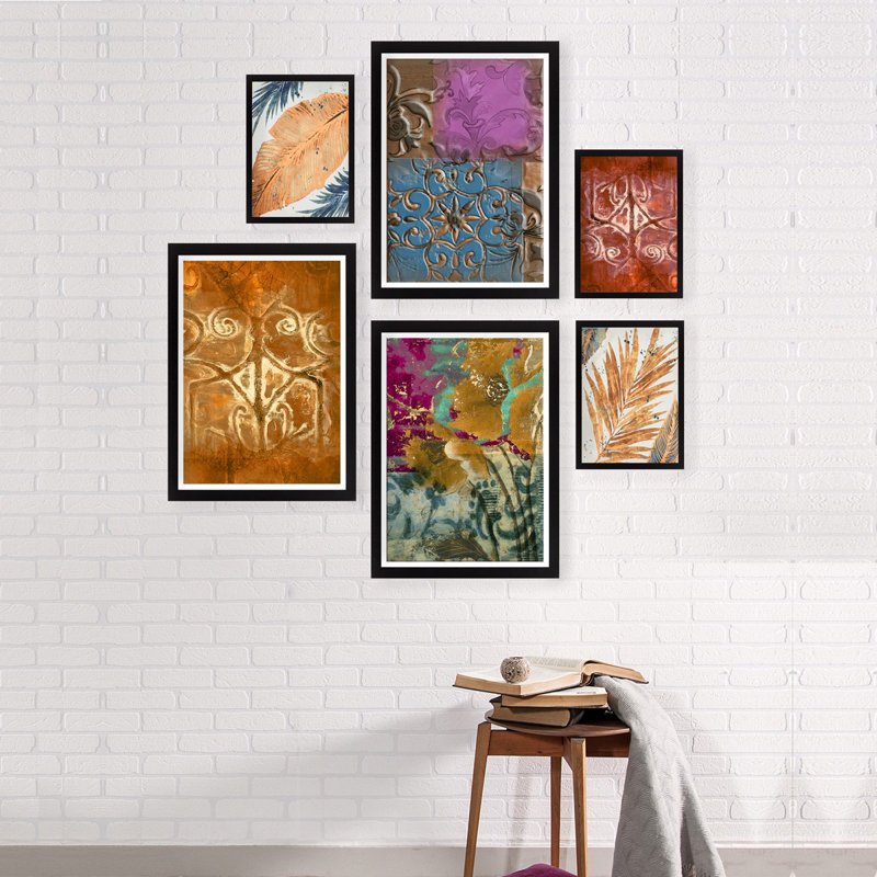 Anonymous - 6 Piece Single Picture Frame Print on Wood