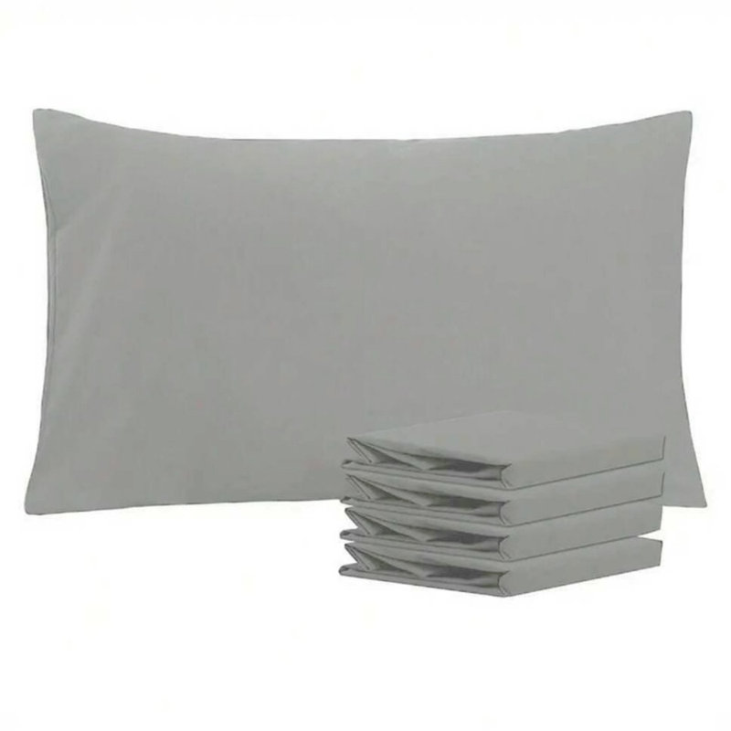 Taie d'oreiller en microfibre brossée Easy Care, Taies d'oreiller pour grand lit, Orange