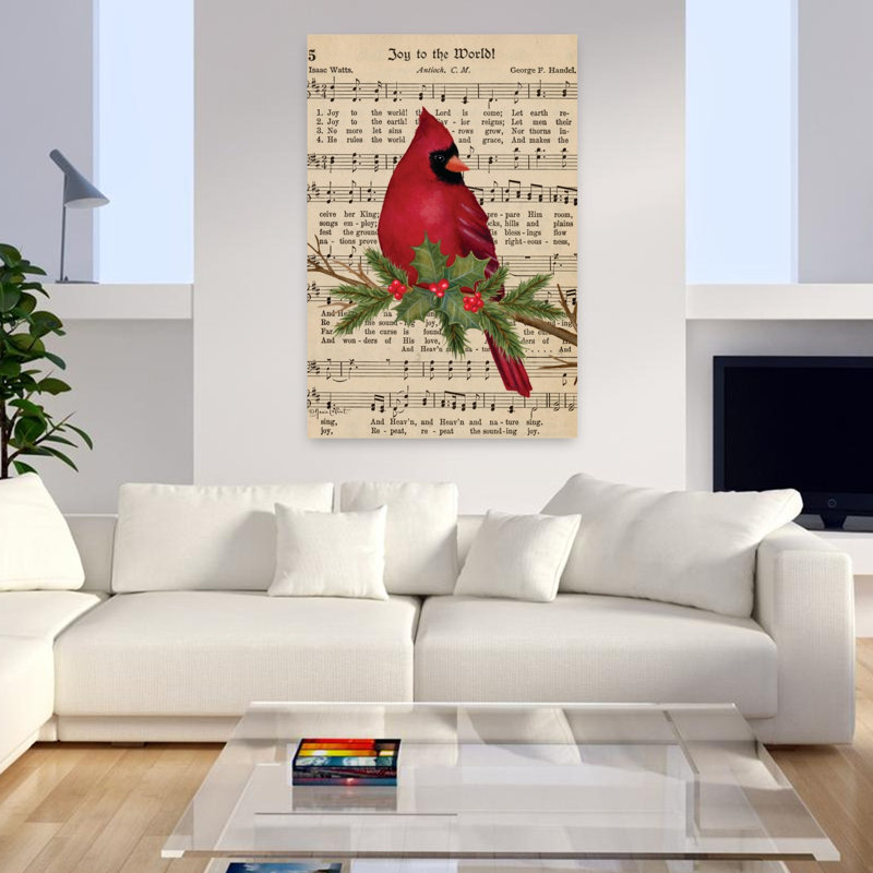 Cardinal Carols Holly, H 48 po x l 32 po