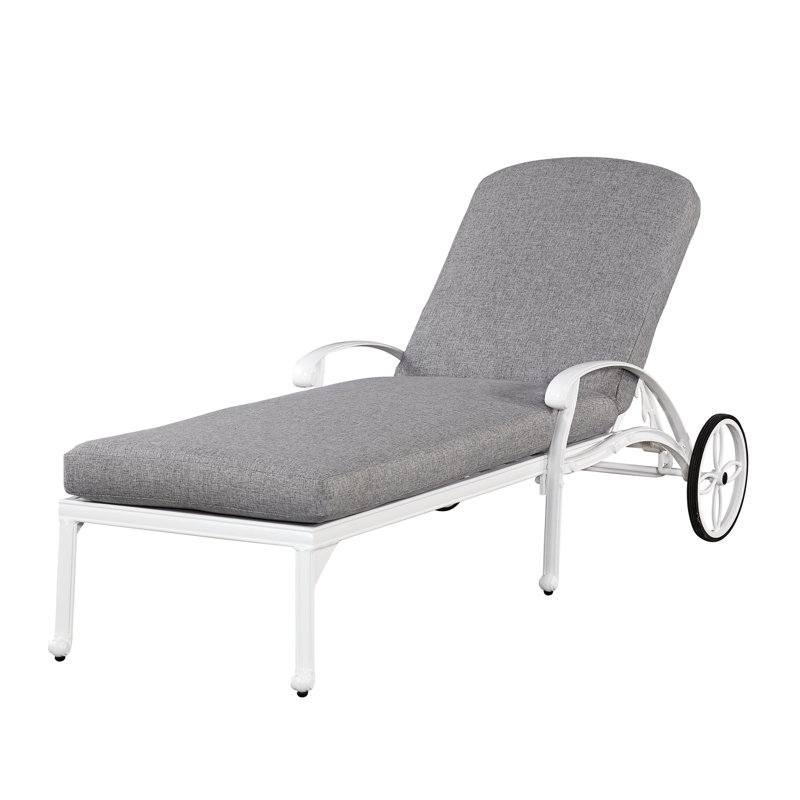 Chaise longue avec coussin Yates