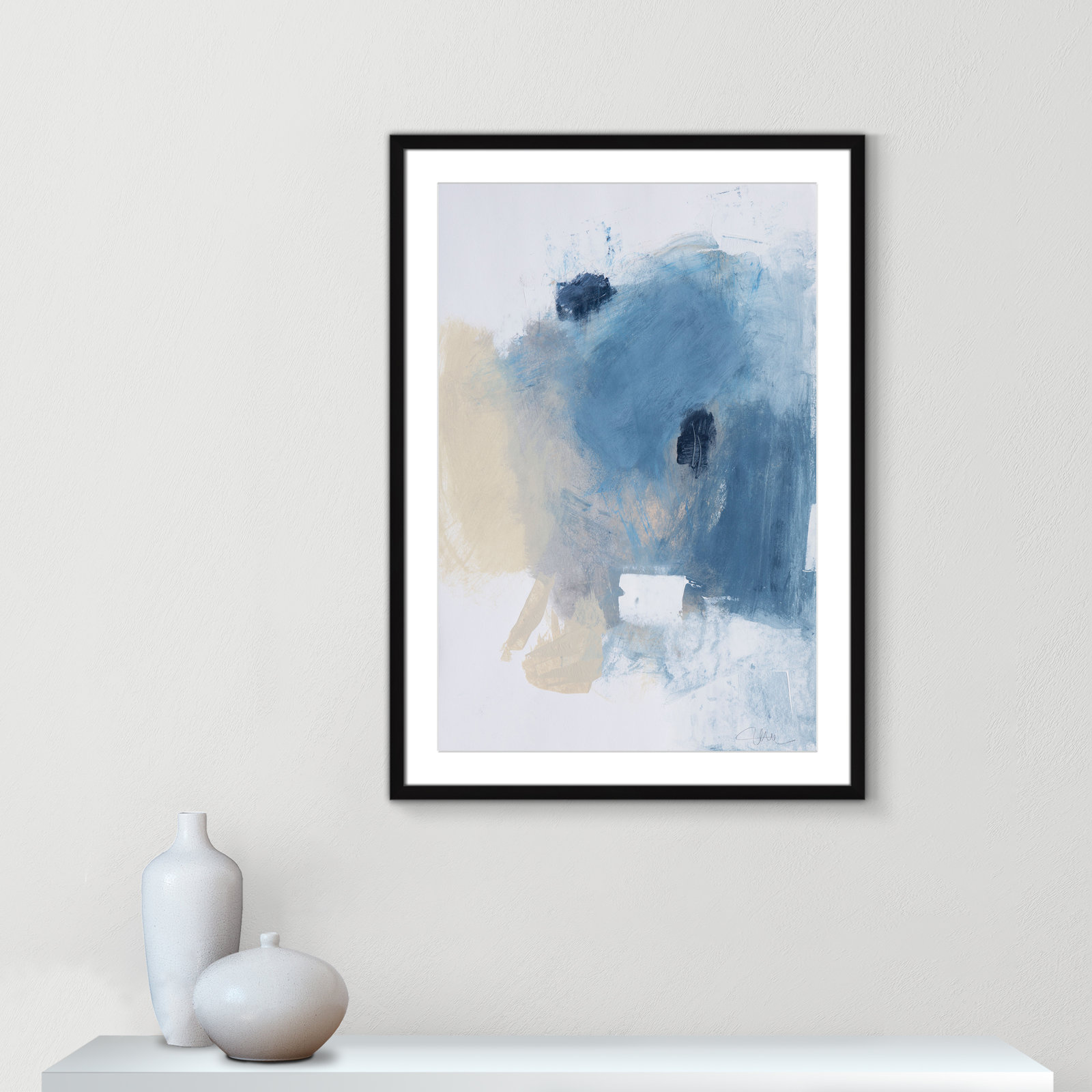 Coastal Carnival Collection "Coastal Carnival I" Print, Black Single Picture Framed Paper, White, 35.5" H x 25.5" W x 1.25" D