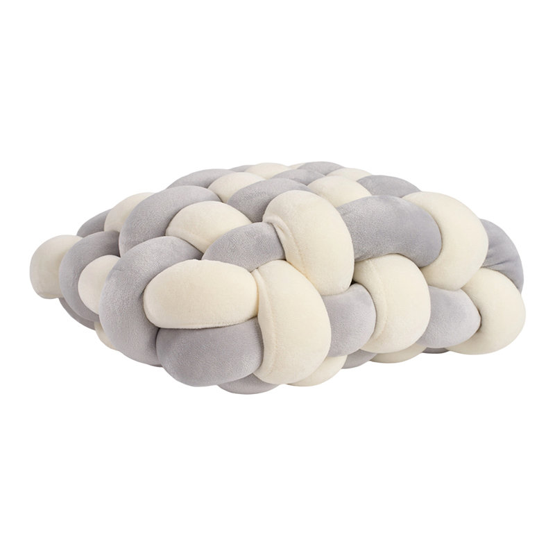 Woven Comfort Seat Cushion, Cream/Grey