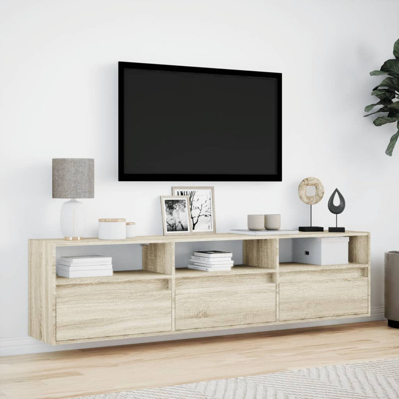 Grande armoire murale en bois d'ingénierie vidaXL, Chêne sonoma