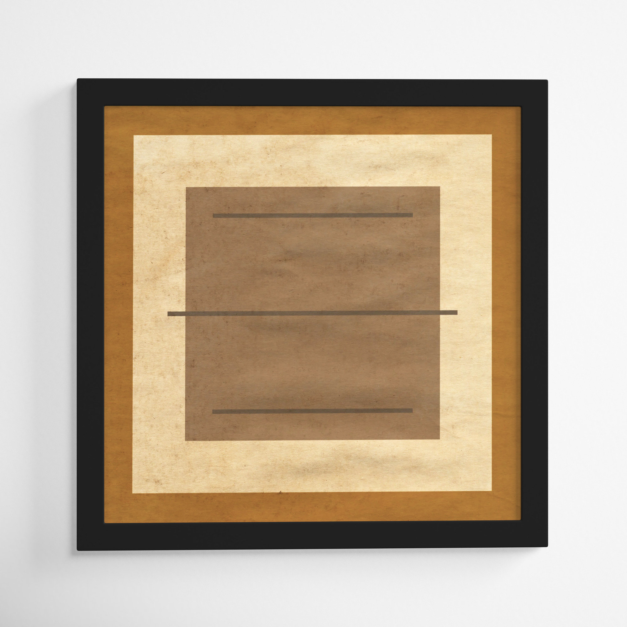 Amarillo Alberto by Oliver Gal, 18" H x 18" W x 0.5" D, Black