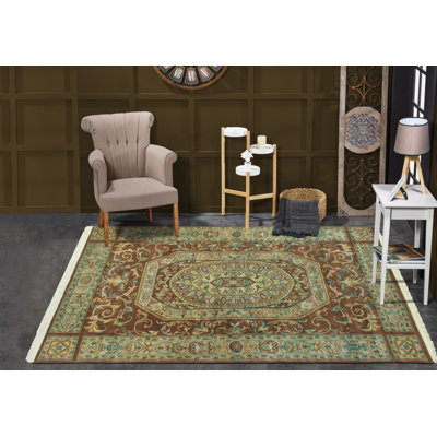 Pak-Persian Roxana Brown Rug