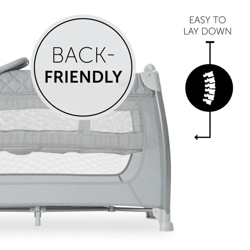 hauck Play N Relax Center Foldable Travel Bed with Foldable Portable Foam Pad