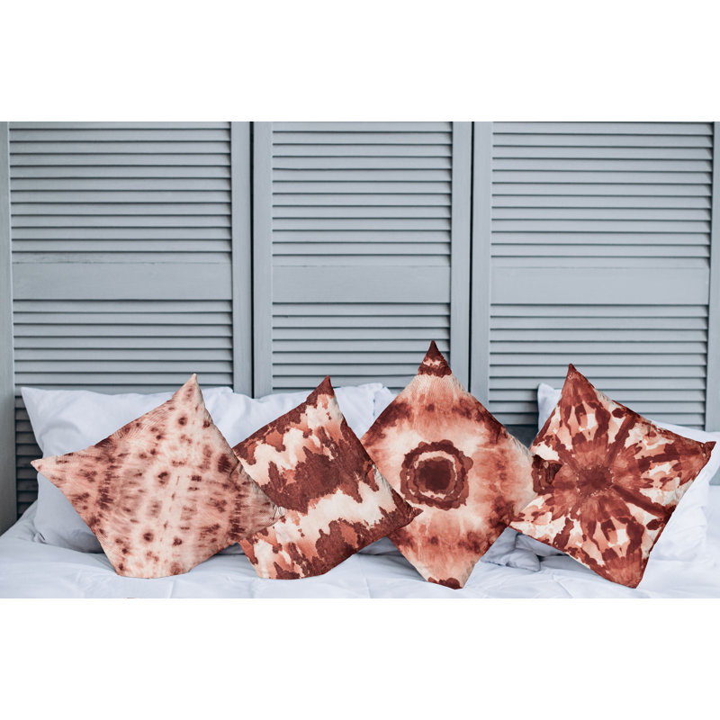 Housse de coussin Montezuma, 12 po x 12 po, Brun / beige