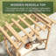 Balancelle d'extérieur en bois de cèdre avec balancelle et support