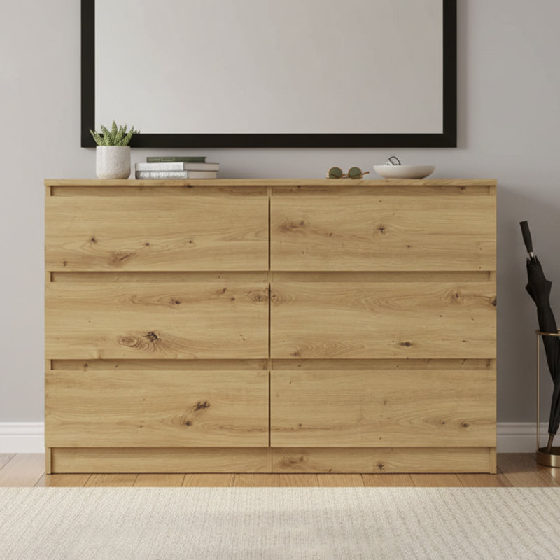 138cm W 6 - Drawer Chest of Drawers