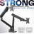 Mechanical Arm Dual Monitor Desk Mount