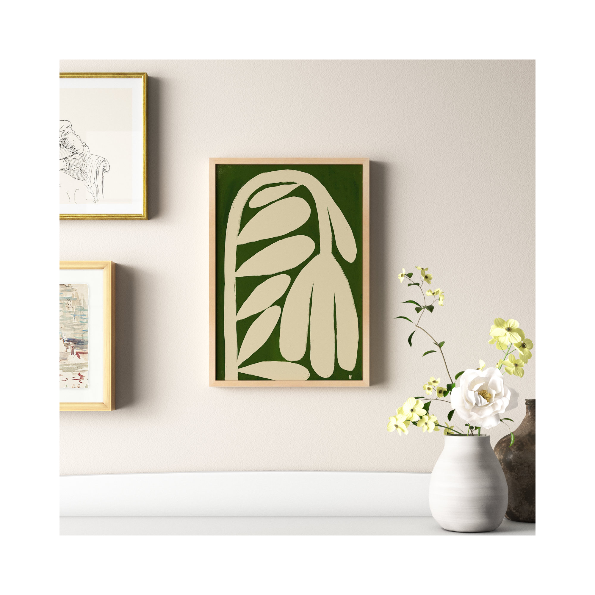 Tulip by StudioM, 20" H x 14" W x 1.25" D, Maple