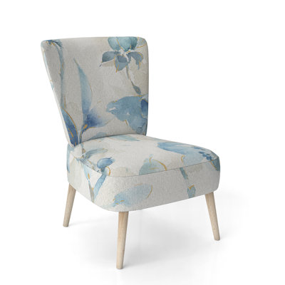 Beautiful Bird Romance I - Traditional Upholstered Side Chair