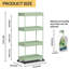 Chariot de rangement roulant à 4 niveaux avec tablettes réglables, organisateur mobile pour la salle de bain, cuisine, salle de lavage, bureau, fabrication en plastique durable avec roues-115124830-115124832