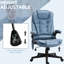 Blue Office Chair With Adjustable Seat & Vibration Massage - Support Your Back High And Reclining Functions Improve Posture Relaxation