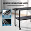 Workbench Welding Table 36"" x19, 5/8-inch Fixture Holes Steel Welding Workbench Table, 1200lbs Load Capacity Welding Table Portable Work Bench