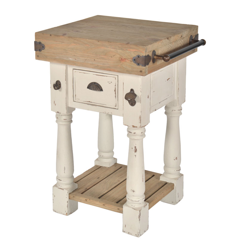Mousseau 22 " W Kitchen Island, White
