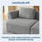 Extra-Large Two-Seater Chenille Fabric Sofa-1399132209