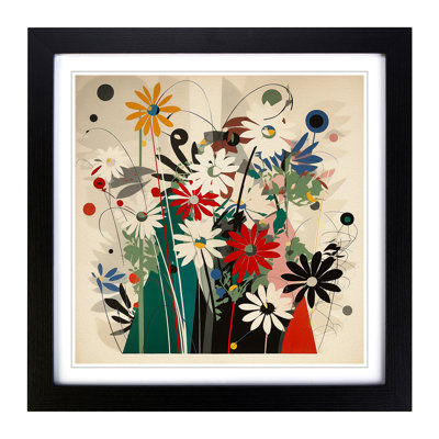 Wildflowers Bauhaus No.2 - Framed Print