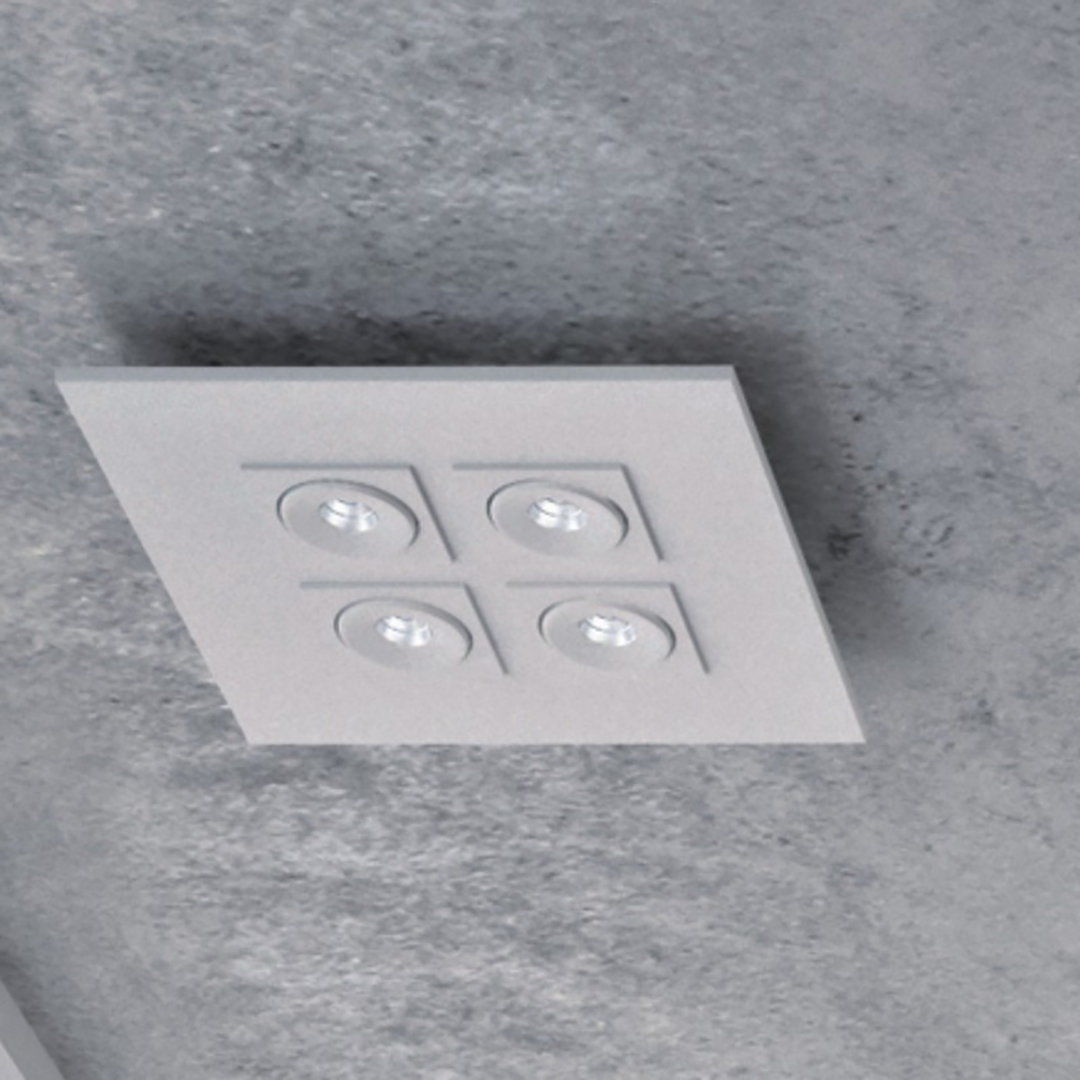 Marc 4 - Light 18.5039" Cluster Square LED Flush Mount ZANEEN design