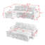 Canapé inclinable de 78,75 po, canapé-lit escamotable avec ports de chargement USB et Tape-C, canapé modulaire en forme de L avec rangement inclinable et rangement avec accoudoirs, canapé de salon confortable