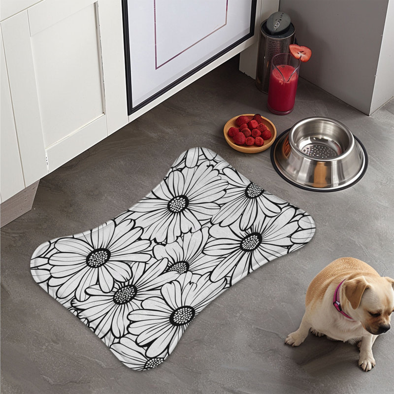 Tapis à colorier fleur 1 pièce
