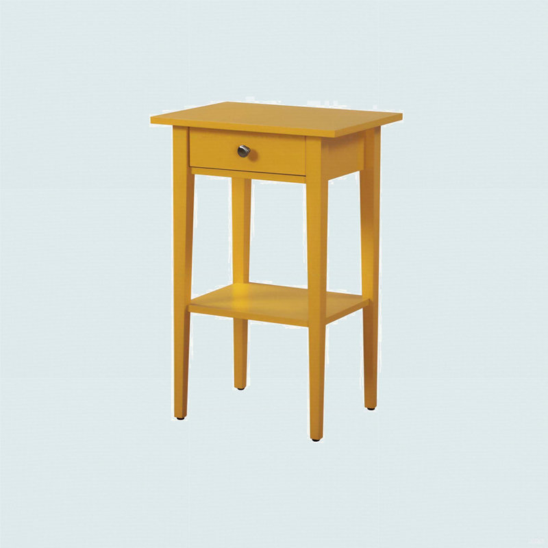 Contemporary Yellow Nightstand