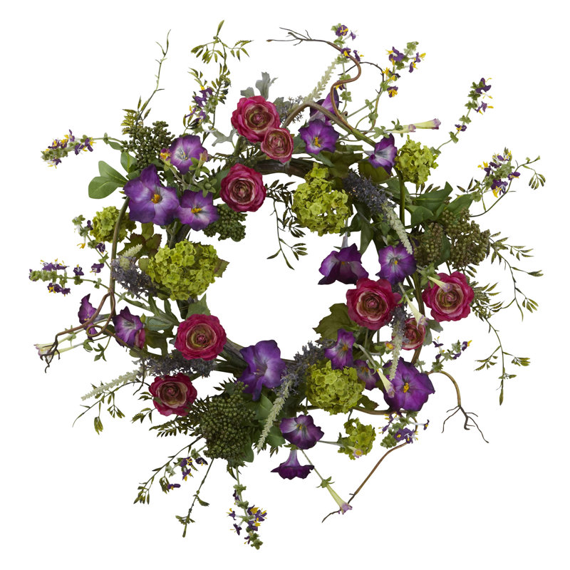 Faux Mixed Assortment Polyester 20'' Wreath