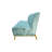 Azure - Modern Light Green & Gold Fabric Sofa-718580799