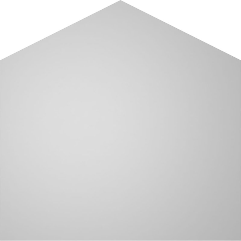 Peaked Top Surface Mount Signature Urethane Non-Functional Gable Vent 6/12 Pitch Primed Tan, 16" H x 16" W x 2" D