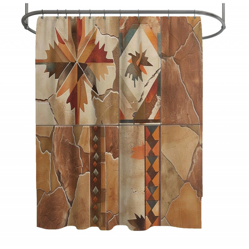 Jicu Shower Curtain, 73"H x 70"W