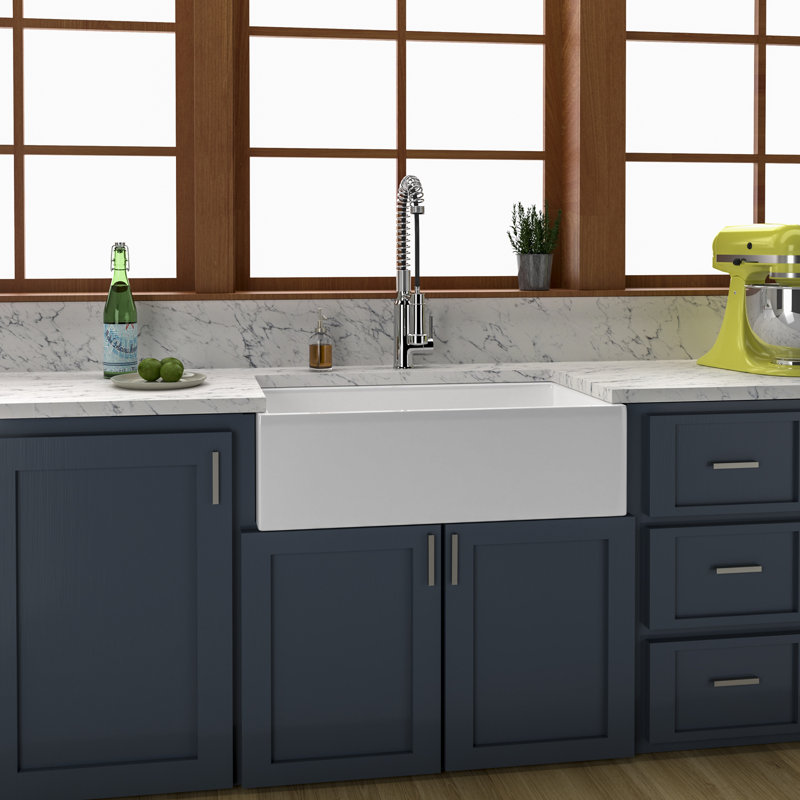 32.75'' L Single Bowl Fireclay Kitchen Sink