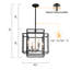 Lustre rectangulaire à 4 lumières-37315525