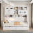 All-in-one Wooden Daybed With 2 Drawers, Cabinets And Shelves-1826859971-1826859970
