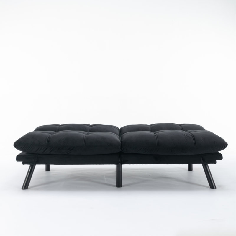 Canapé-lit convertible pliant moderne, Noir