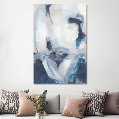 «Blue Process II» par June Erica Vess - peinture sur toile tendue