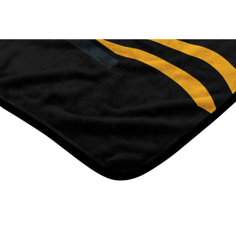 Throw Blanket, Black/Gold, Hawks