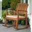 Chaise berçante d'extérieur avec coussin 24,01 po