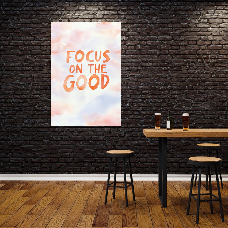 Affiche murale représentant un paysage abstrait paisible et serein, empreint d'ondes positives., H 60 po x l 40 po