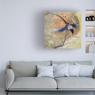 Art sur toile, lune d'or