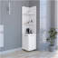 Armoire autoportante Kairatu, un tiroir, finition blanche