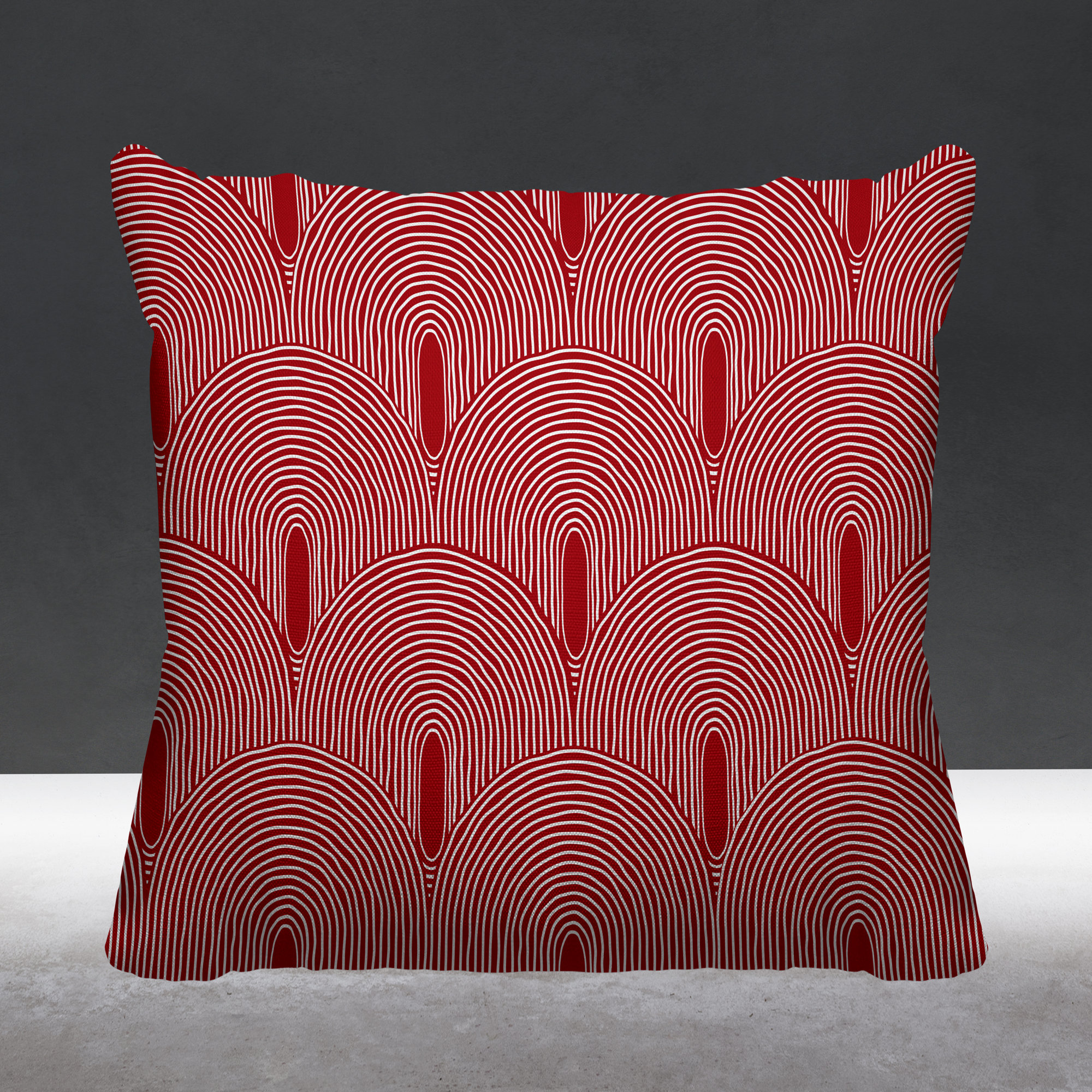 Limpo Indoor/Outdoor Throw Pillow, Red, 16" x 16"