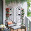 Sanya 152.4cm H x 45.7cm W Metal Arched Trellis